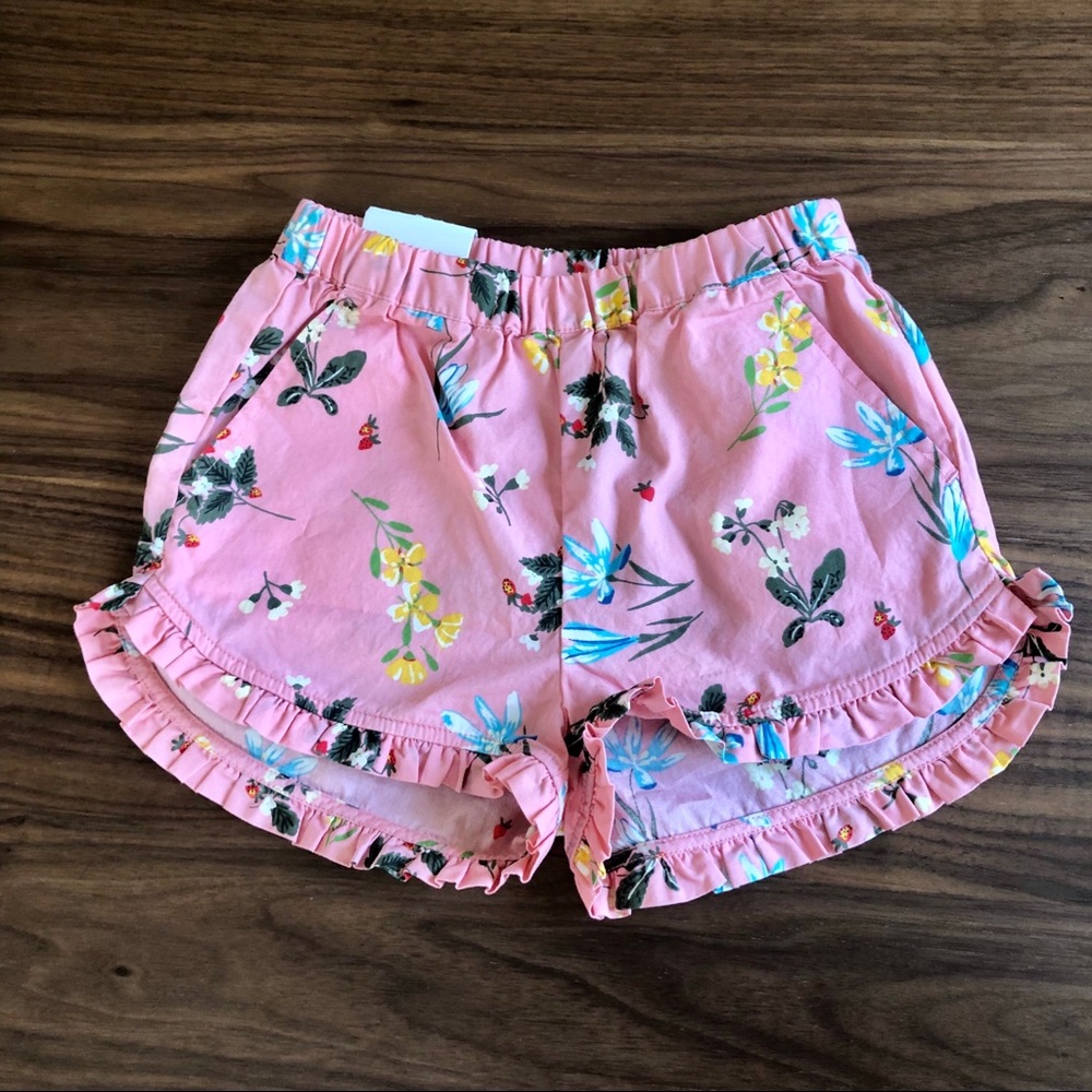 NWT Baby Gap Ruffle Floral Print Shorts